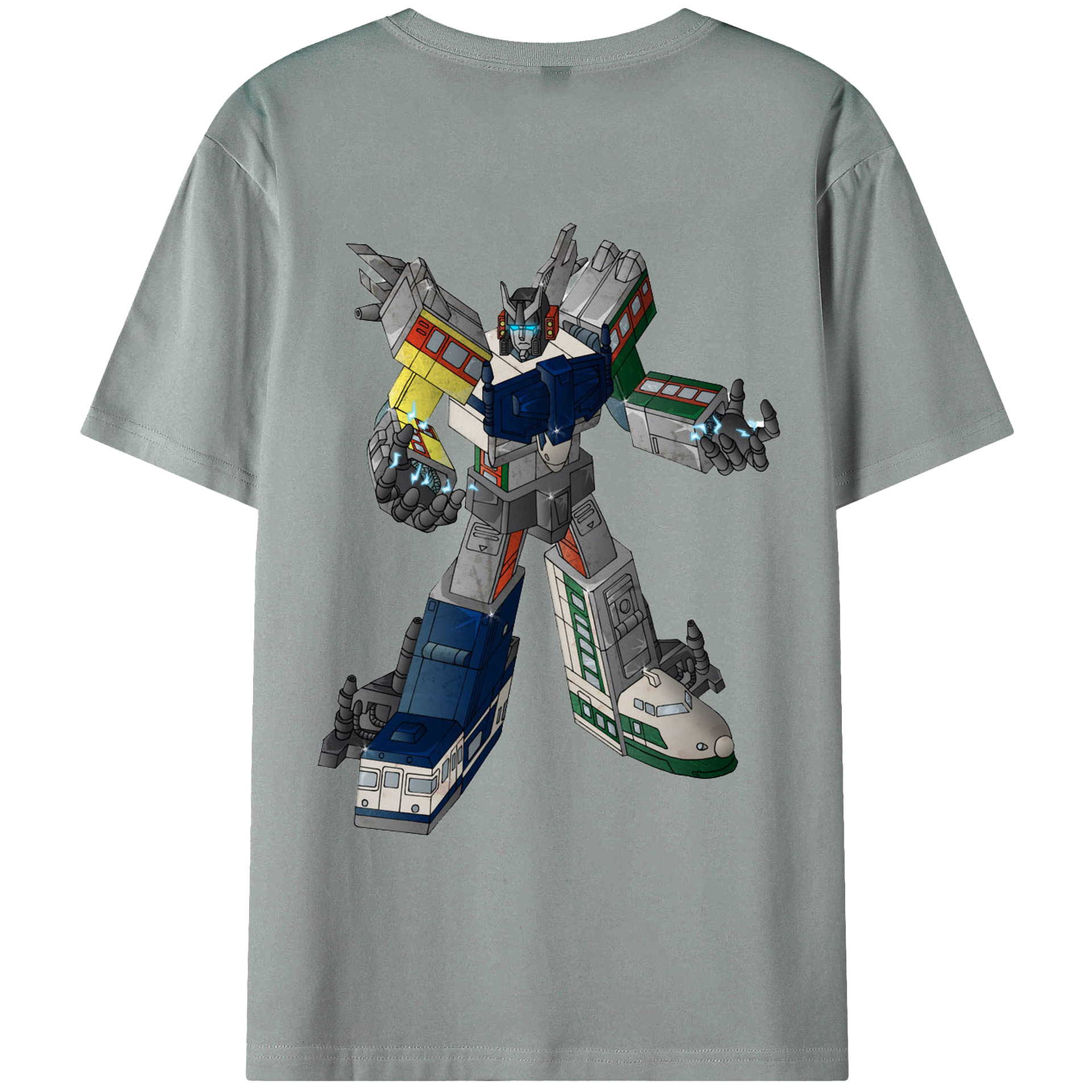 （画像用）  綿100％ メンズ半袖Tシャツ（バックプリント） 通気性